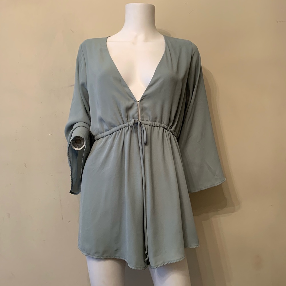 SHOW ME YOUR MUMU PLUNGING ROXY SHORTS ROMPER